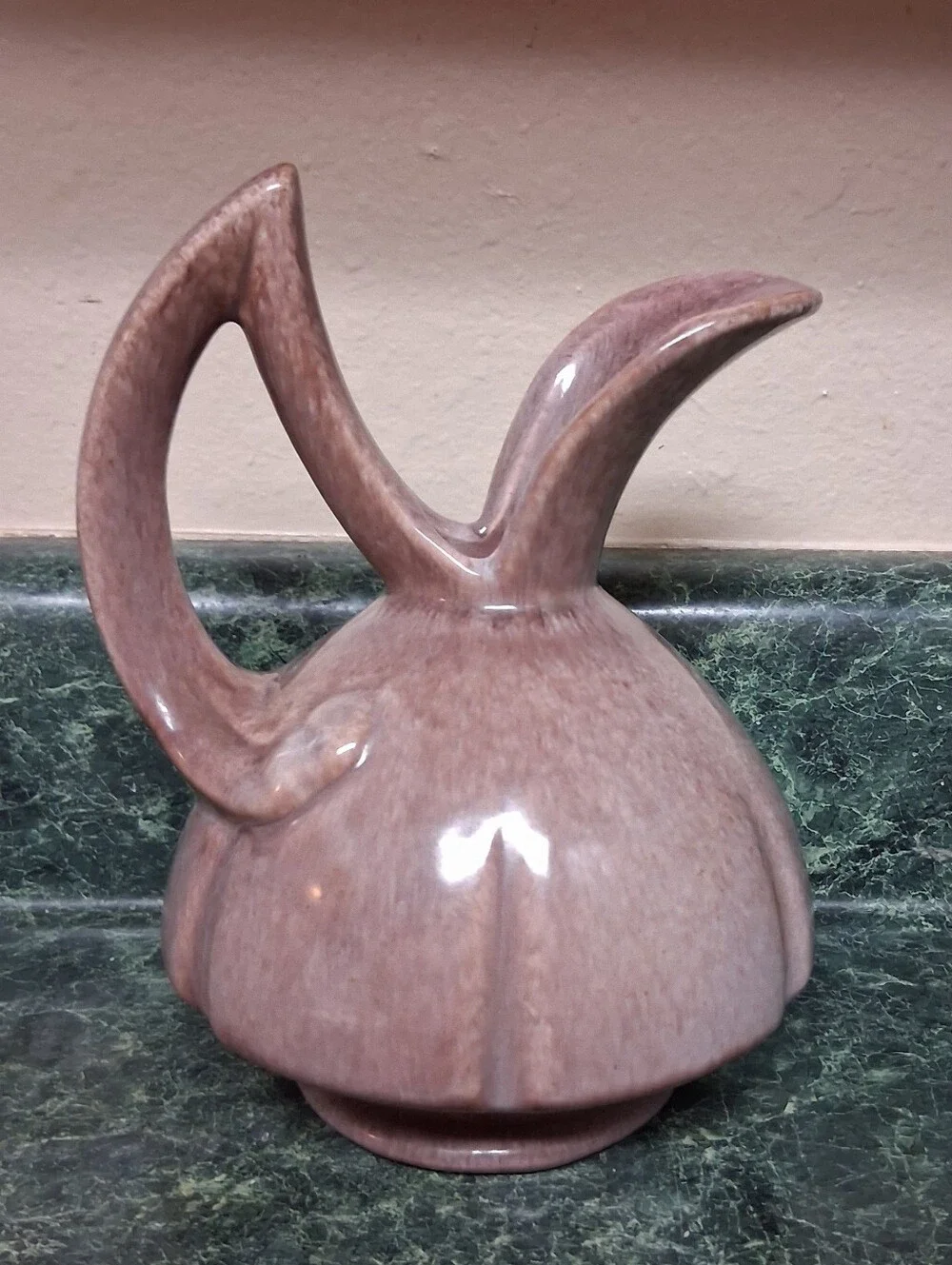 Vintage Gonder Pottery H73 Art Deco MCM Vintage Pitcher Browns